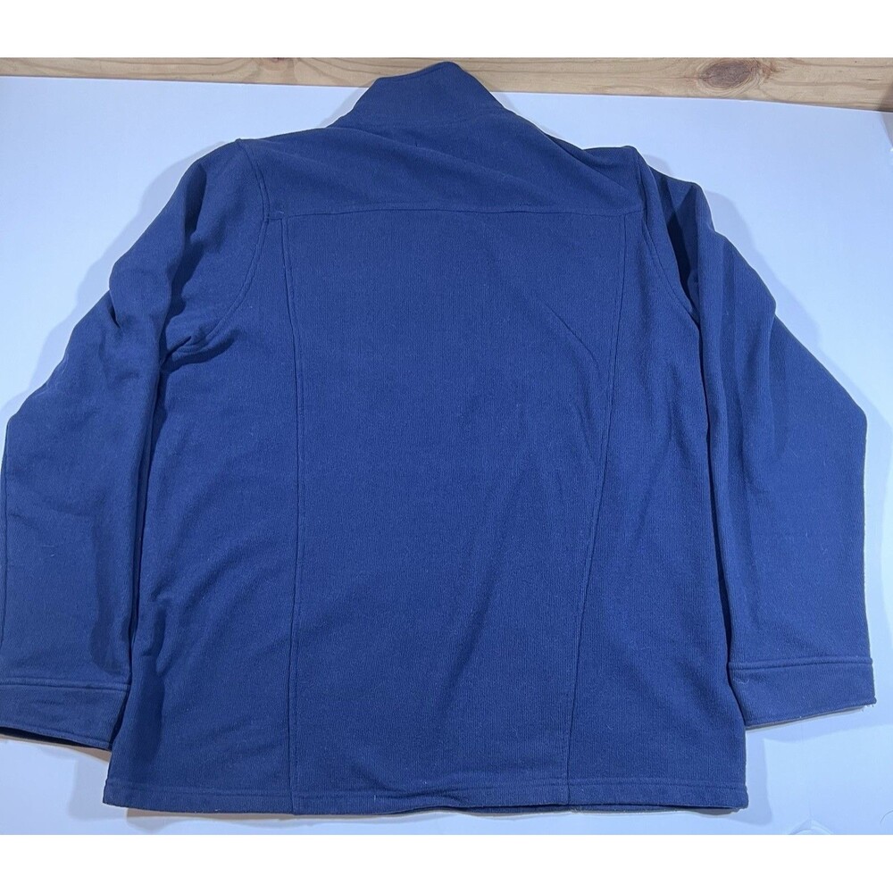 REI 1/4 Zip Blue Fleece Pullover W/ Elbow Patches Men's XL Outdoors Hiking - Picture 10 of 10